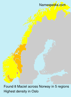 Surname Maciel in Norway Surname Maciel in Norway