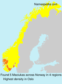 Surname Maciukas in Norway Surname Maciukas in Norway