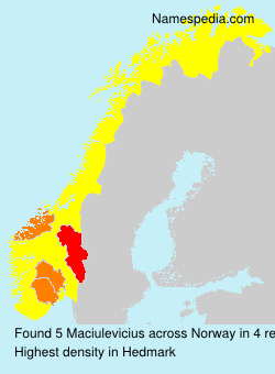 Surname Maciulevicius in Norway Surname Maciulevicius in Norway