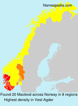 Surname Macleod in Norway Surname Macleod in Norway