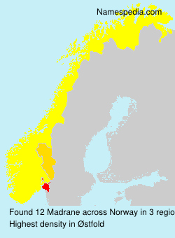 Surname Madrane in Norway Surname Madrane in Norway
