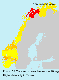 Surname Madssen in Norway Surname Madssen in Norway