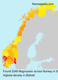 Surname Magnussen in Norway Surname Magnussen in Norway