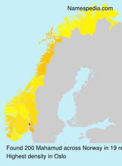 Surname Mahamud in Norway Surname Mahamud in Norway