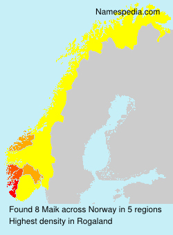 Surname Maik in Norway Surname Maik in Norway