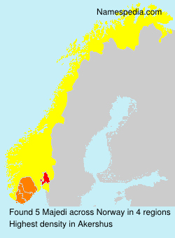 Surname Majedi in Norway