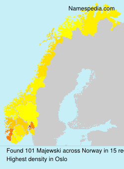 Surname Majewski in Norway Surname Majewski in Norway