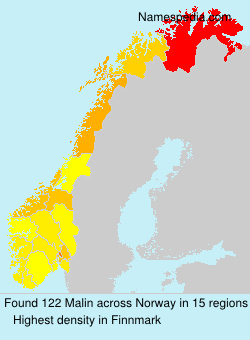 Surname Malin in Norway Surname Malin in Norway