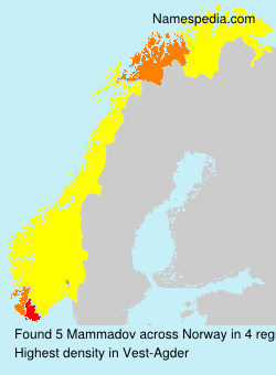 Surname Mammadov in Norway Surname Mammadov in Norway