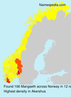 Surname Mangseth in Norway Surname Mangseth in Norway