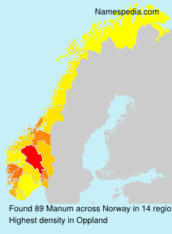 Surname Manum in Norway Surname Manum in Norway