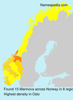 Surname Marinova in Norway Surname Marinova in Norway