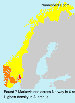 Surname Markeviciene in Norway Surname Markeviciene in Norway