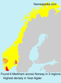 Surname Markham in Norway Surname Markham in Norway