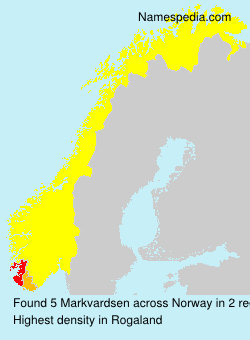 Surname Markvardsen in Norway Surname Markvardsen in Norway