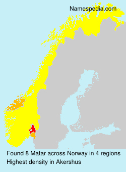 Surname Matar in Norway Surname Matar in Norway