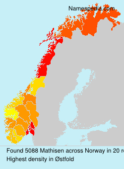 Surname Mathisen in Norway Surname Mathisen in Norway