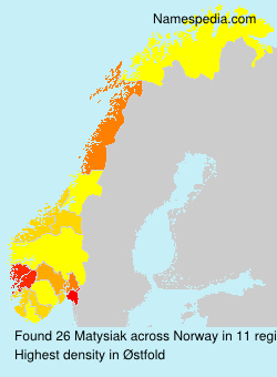 Surname Matysiak in Norway Surname Matysiak in Norway