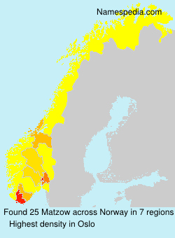 Surname Matzow in Norway Surname Matzow in Norway