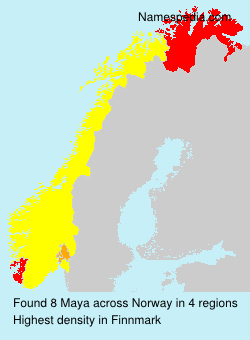 Surname Maya in Norway Surname Maya in Norway