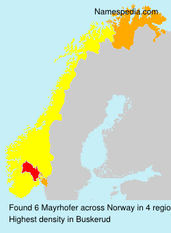 Surname Mayrhofer in Norway Surname Mayrhofer in Norway