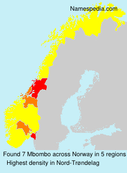 Surname Mbombo in Norway Surname Mbombo in Norway