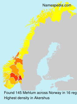 Surname Mehlum in Norway Surname Mehlum in Norway