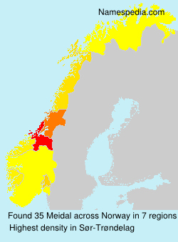 Surname Meidal in Norway Surname Meidal in Norway