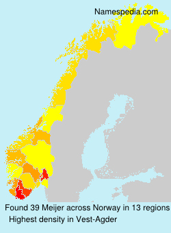 Surname Meijer in Norway Surname Meijer in Norway