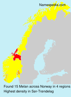 Surname Melan in Norway Surname Melan in Norway