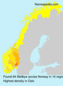 Surname Mellbye in Norway Surname Mellbye in Norway