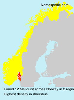 Surname Mellquist in Norway Surname Mellquist in Norway
