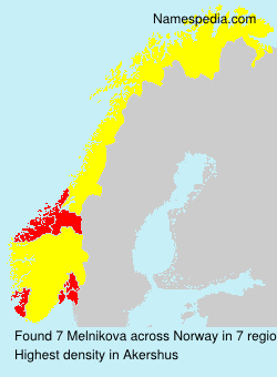 Surname Melnikova in Norway Surname Melnikova in Norway
