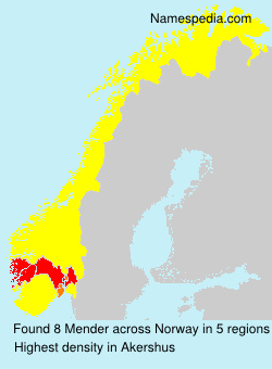 Surname Mender in Norway Surname Mender in Norway