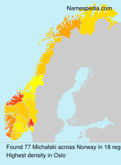 Surname Michalski in Norway Surname Michalski in Norway