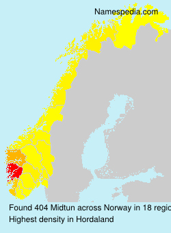 Surname Midtun in Norway Surname Midtun in Norway
