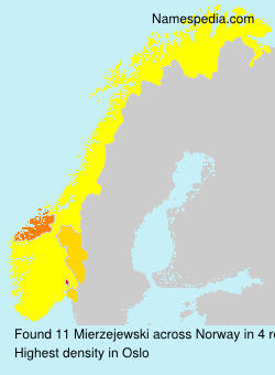 Surname Mierzejewski in Norway Surname Mierzejewski in Norway