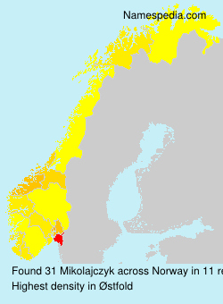 Surname Mikolajczyk in Norway Surname Mikolajczyk in Norway