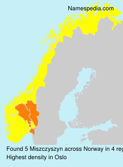 Surname Miszczyszyn in Norway Surname Miszczyszyn in Norway