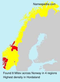 Surname Mitev in Norway Surname Mitev in Norway