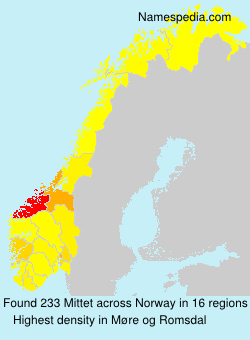 Surname Mittet in Norway Surname Mittet in Norway