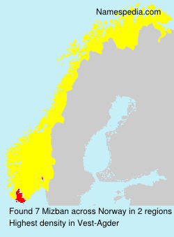 Surname Mizban in Norway Surname Mizban in Norway