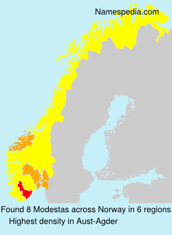 Surname Modestas in Norway Surname Modestas in Norway