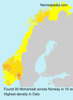 Surname Mohamadi in Norway Surname Mohamadi in Norway