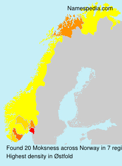 Surname Moksness in Norway Surname Moksness in Norway