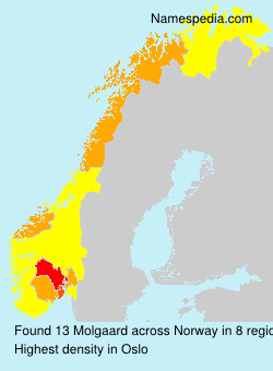 Surname Molgaard in Norway