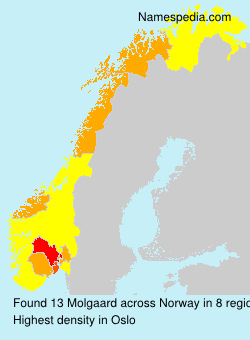 Surname Molgaard in Norway Surname Molgaard in Norway