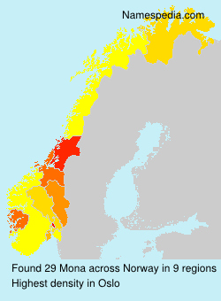 Surname Mona in Norway