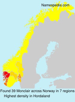 Surname Monclair in Norway Surname Monclair in Norway