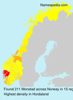 Surname Monstad in Norway Surname Monstad in Norway